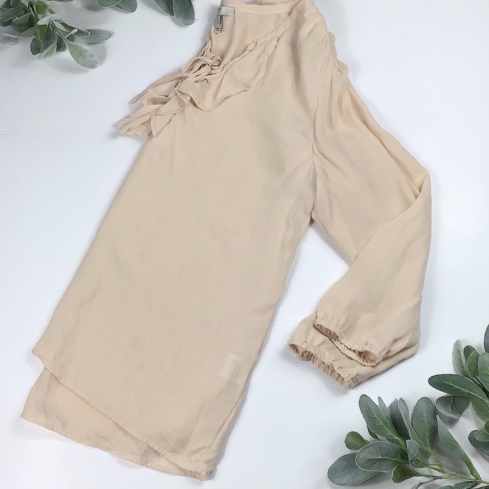 Joie > Silk Cream Blouse Small